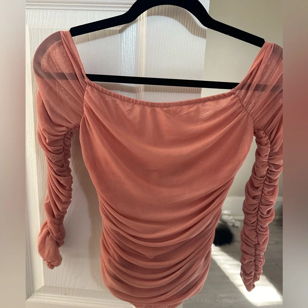 Free People Mesh long sleeve. Never worn - Picture 3 of 4